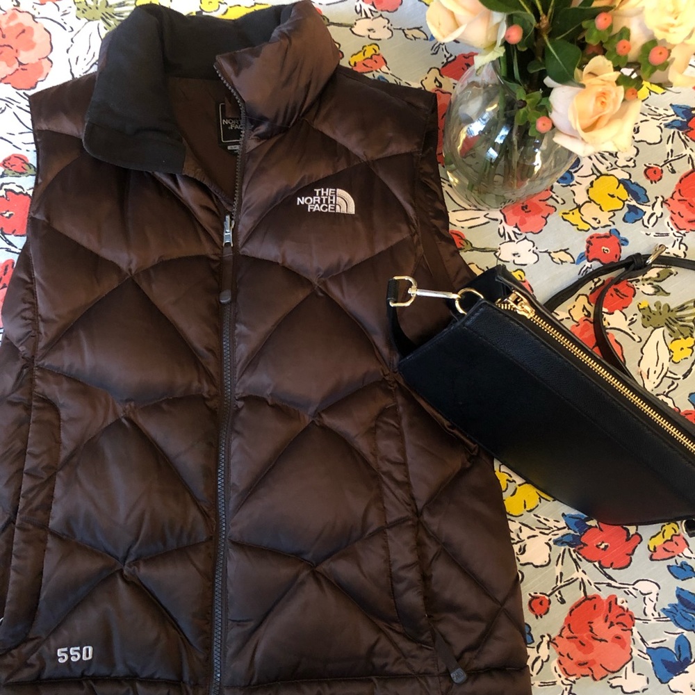 North face brown vest